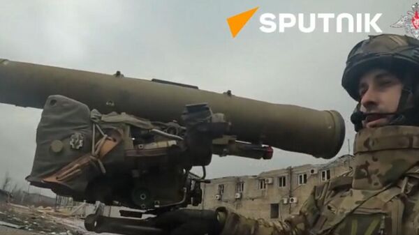 Russian mobile anti-tank group of paratroopers neutralise a Ukrainian infantry group - Sputnik International
