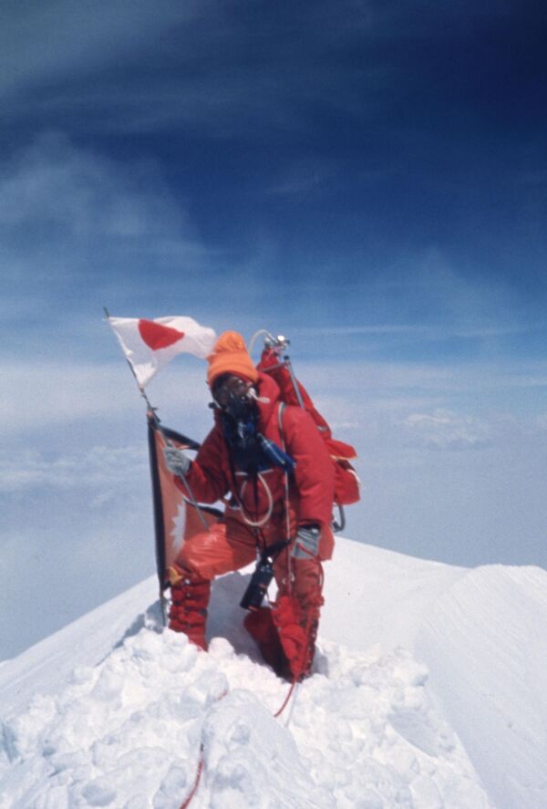 Junko Tabei is a Japanese mountaineer. She was the first woman to stand on the summit of Mt. Everest in Nepal on May 16, 1975. - Sputnik International
