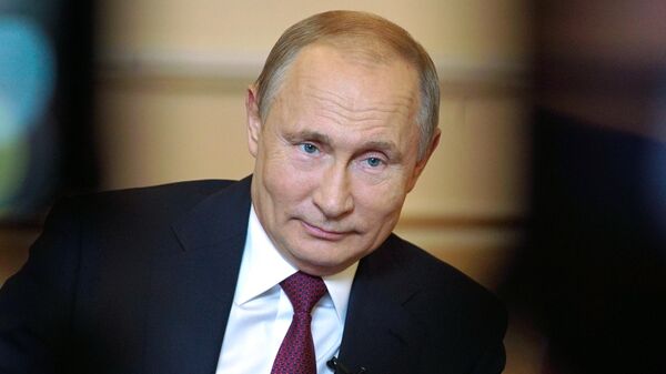Putin's interview announcement - Sputnik International