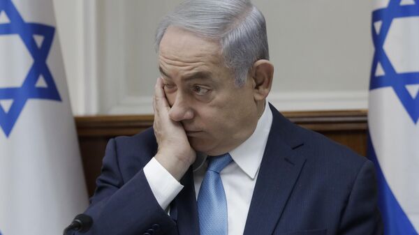 Israeli Prime Minister Benjamin Netanyahu attends a cabinet meeting in Jerusalem, Wednesday, Jan. 3, 2018 - Sputnik International