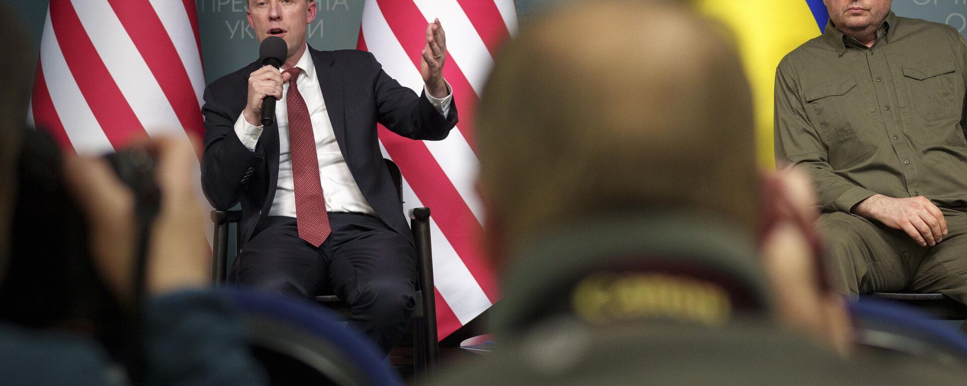 White House national security adviser Jake Sullivan, left, speaks during a joint press conference with the head of the Office of the President of Ukraine Andriy Yermak. - Sputnik International, 1920, 21.03.2024