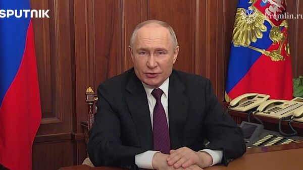  Putin Addresses Russian Public Following Presidential Election Results - Sputnik International