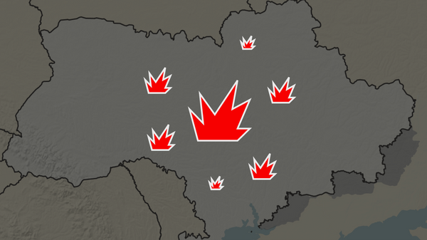Ukraine's energy grid targeted by Russian strikes. - Sputnik International