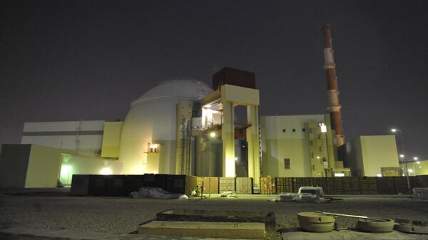 In this file photo released on Nov. 30, 2009 by the semi-official Iranian Students News Agency (ISNA), the reactor building of Iran's Bushehr Nuclear Power Plant is seen, just outside the port city of Bushehr 750 miles (1245 kilometers) south of the capital Tehran, Iran - Sputnik International