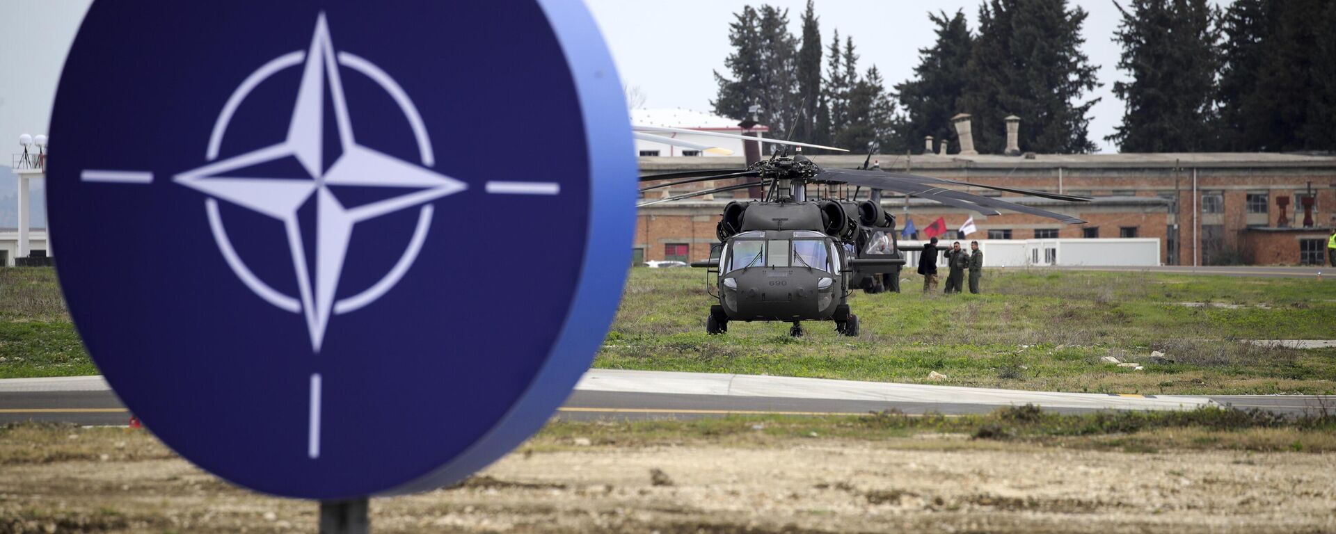 Military helicopters are parked at an airbase in Kocuve, about 85 kilometers (52 miles) south of Tirana, Albania, Monday, March 4, 2024 - Sputnik International, 1920, 25.05.2024