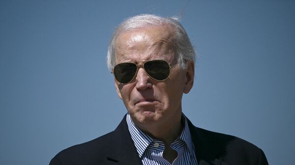 US President Joe Biden walks to board Air Force One at Joint Base Andrews, Maryland, on March 29, 2024. - Sputnik International
