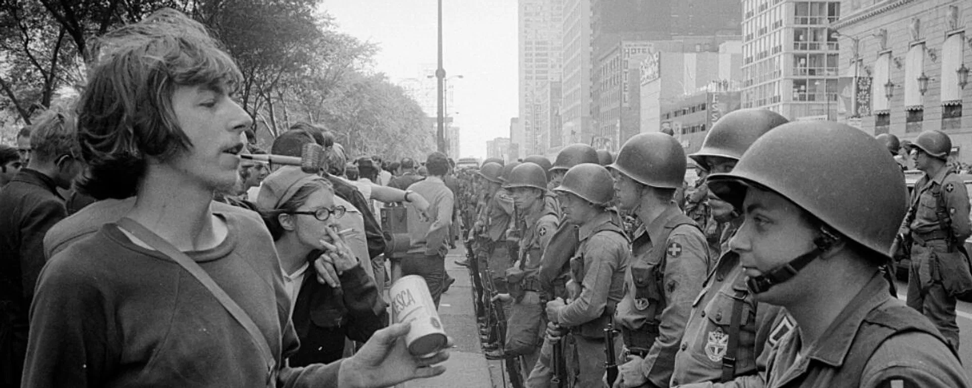 Grant Park, at the Democratic National Convention in Chicago, August 26, 1968 Grant Park, at the Democratic National Convention in Chicago, August 26, 1968 - Sputnik International, 1920, 01.04.2024