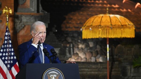 US President Joe Biden speaks during a news conference following his meeting with Chinese president Xi Jinping - Sputnik International
