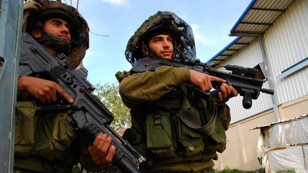 Israeli paratroopers during an operation in the Gaza Strip (credit: IDF spokesperson). - Sputnik International