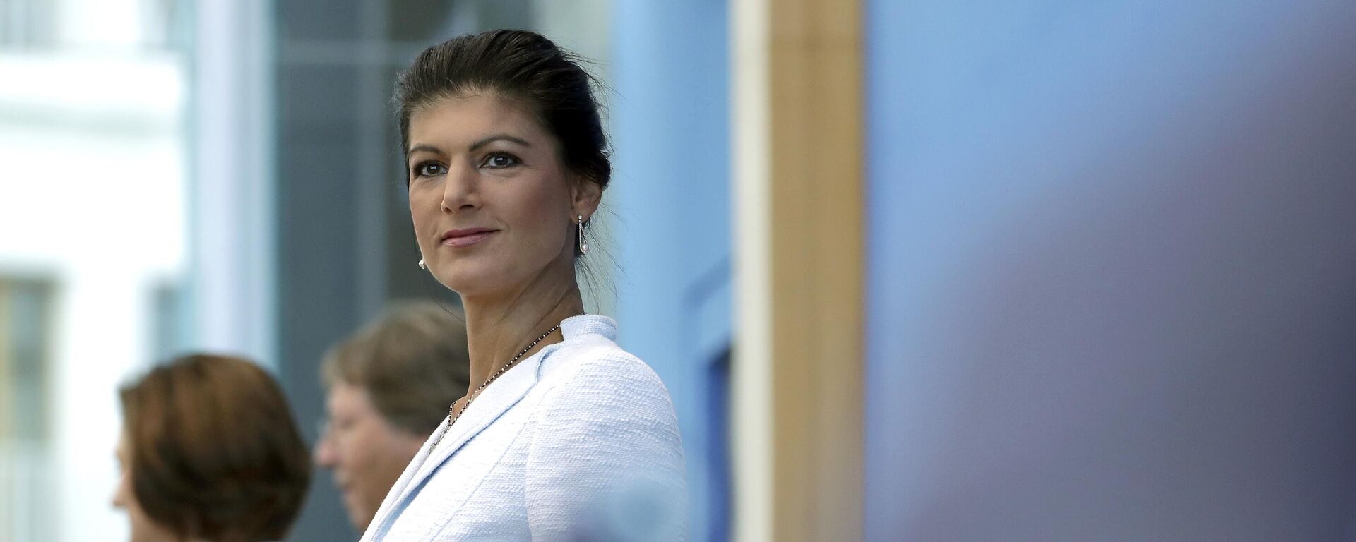 Sahra Wagenknecht arrives for the first press conference of the new political movement 'Stand Up' in Berlin, Germany, Tuesday, Sept. 4, 2018 - Sputnik International, 1920, 18.04.2024