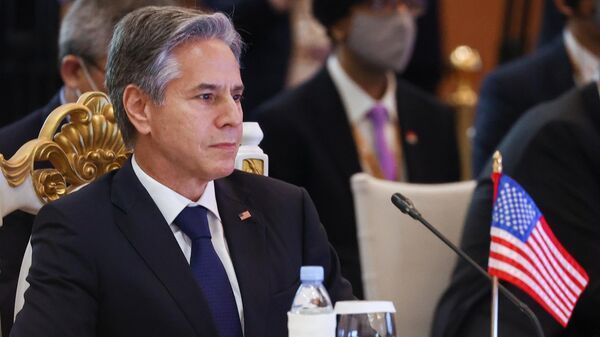 US Secretary of State Antony Blinken attends the 12th East Asia Summit Foreign Ministers' Meeting during the 55th Association of Southeast Asian Nations (ASEAN) ministerial meeting - Sputnik International