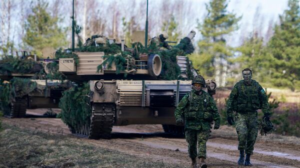 Canadian military personnel at the international military exercise Summer Shield XIV in Latvia. - Sputnik International