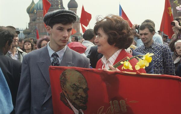 A May Day demonstration and rally of supporters of the “Labor Russia” movement on Red Square. - Sputnik International