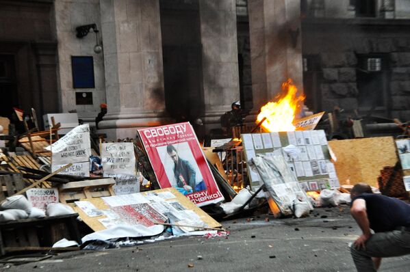 Violent unrest in the city on May 2, 2014. - Sputnik International