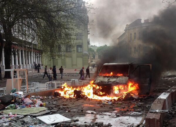 Mass riots in Odessa on May 2, 2014 - Sputnik International