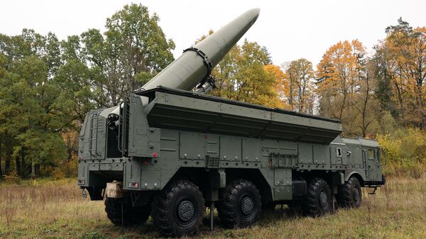 The 9K720 Iskander-M ballistic missile system participates in electronic launch drills conducted by the Baltic Fleet in the Kaliningrad Region, Russia. - Sputnik International