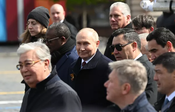 May 9, 2024. Russian President Vladimir Putin and heads of foreign states on Red Square in Moscow after the military parade dedicated to the 79th anniversary of Victory in the Great Patriotic War. - Sputnik International