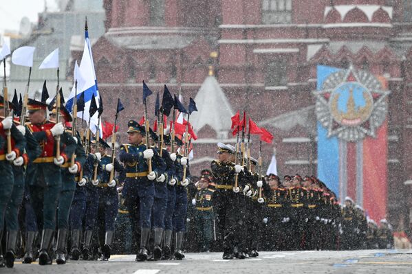 Military parade crews at Moscow&#x27;s Red Square on May 9, 2024. - Sputnik International