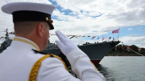 Russian Navy Black Sea Fleet during a rehearsal of the Russian Navy Day parade, in Baltiysk, Russia. - Sputnik International