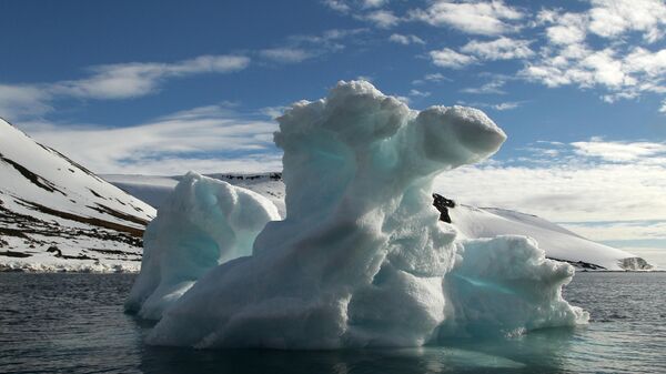Iceberg in the waters of the Franz Josef Land archipelago. - Sputnik International