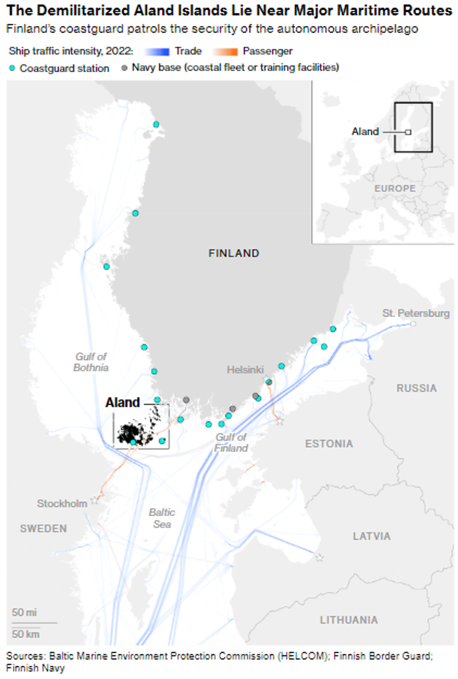 Screenshot showing map of Finland's demilitarized Aland Islands. - Sputnik International, 1920, 25.05.2024
