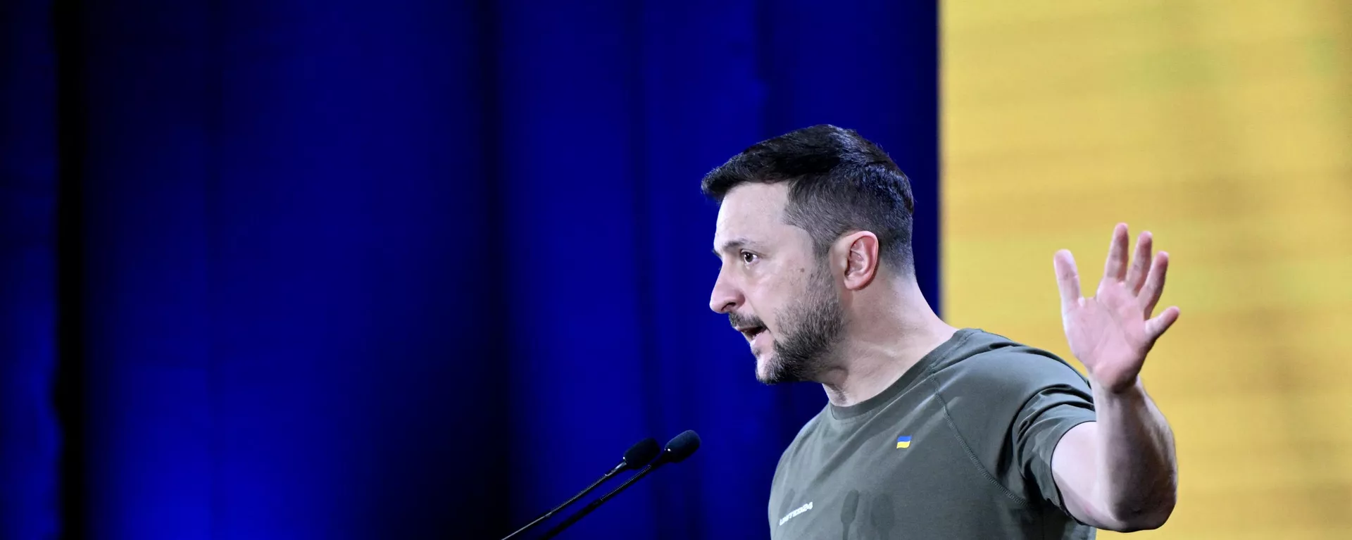 Ukrainian President Volodymyr Zelensky delivers his speech during the UNITED24 fundraising platform summit in Kiev on May 23, 2024. - Sputnik International, 1920, 26.05.2024