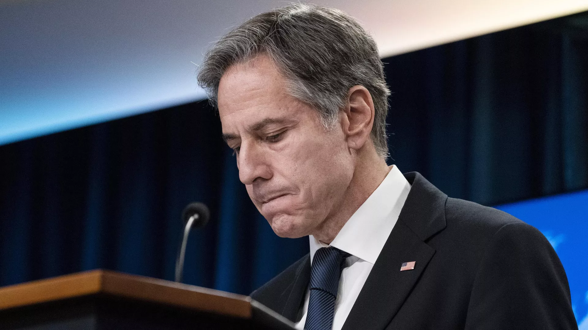 Secretary of State Antony Blinken pauses while speaking about Afghanistan during a media briefing at the State Department, Wednesday, Aug. 25, 2021, in Washington - Sputnik International, 1920, 28.01.2025