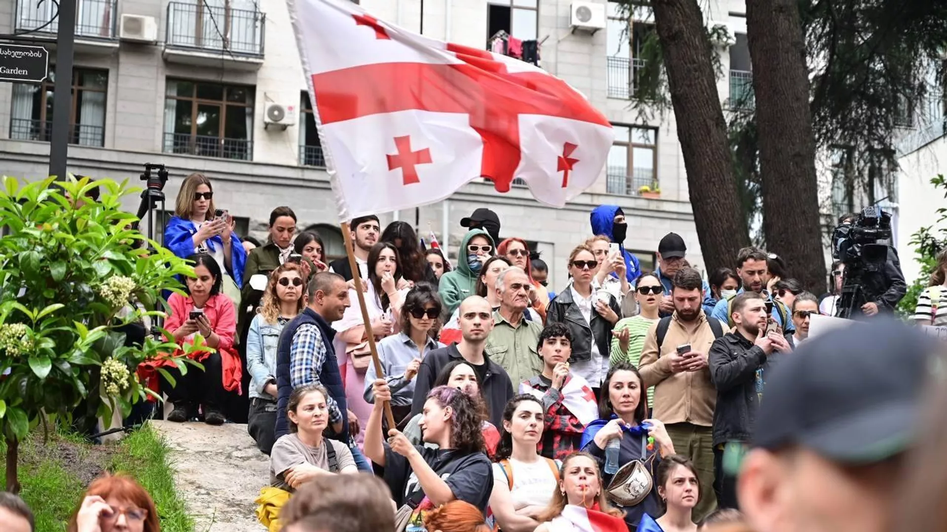 Protests in Tbilisi, Georgia against the new foreign influence bill. May 28. 2024 - Sputnik International, 1920, 20.06.2024