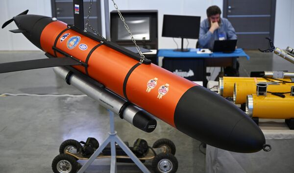 Underwater glider at the XV International Integrated Safety and Security Exhibition. - Sputnik International