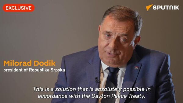 Bosnia and Herzegovina's peaceful separation solution ‘in accordance with Dayton Peace Treaty’ - Milorad Dodik - Sputnik International