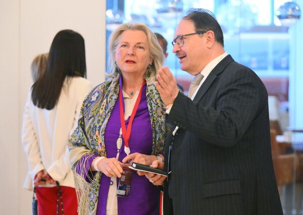 Karin Kneissl, former Austrian Foreign Minister and currently Director of the St Petersburg State University&#x27;s GORKI (Geopolitical Observatory for Russia&#x27;s Key Issues) Center. - Sputnik International