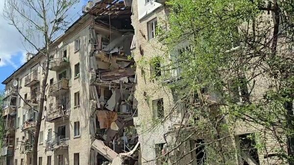Aftermath of Ukrainian attack on Lugansk - Sputnik International