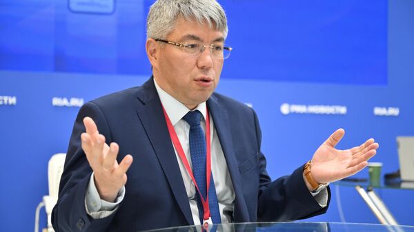 The head of Buryatia Alexey Tsydenov at SPIEF-2024. - Sputnik International