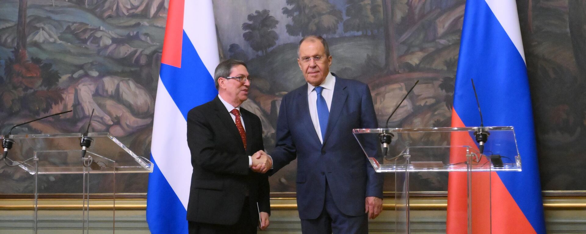 Russian Foreign Minister Sergey Lavrov and Cuban Foreign Minister Bruno Rodriguez Parrilla - Sputnik International, 1920, 12.06.2024