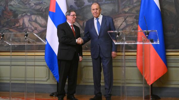 Russian Foreign Minister Sergey Lavrov and Cuban Foreign Minister Bruno Rodriguez Parrilla - Sputnik International