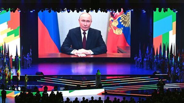 Putin Declares Opening of BRICS 2024 Games in Kazan - Sputnik International