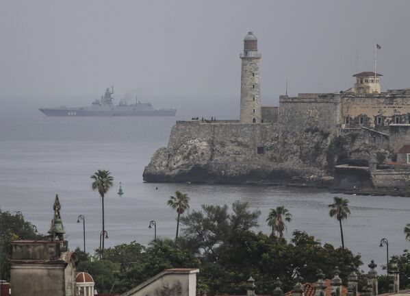 Russia&#x27;s Admiral Gorshkov frigate arrives at the port of Havana on June 12, 2024. - Sputnik International