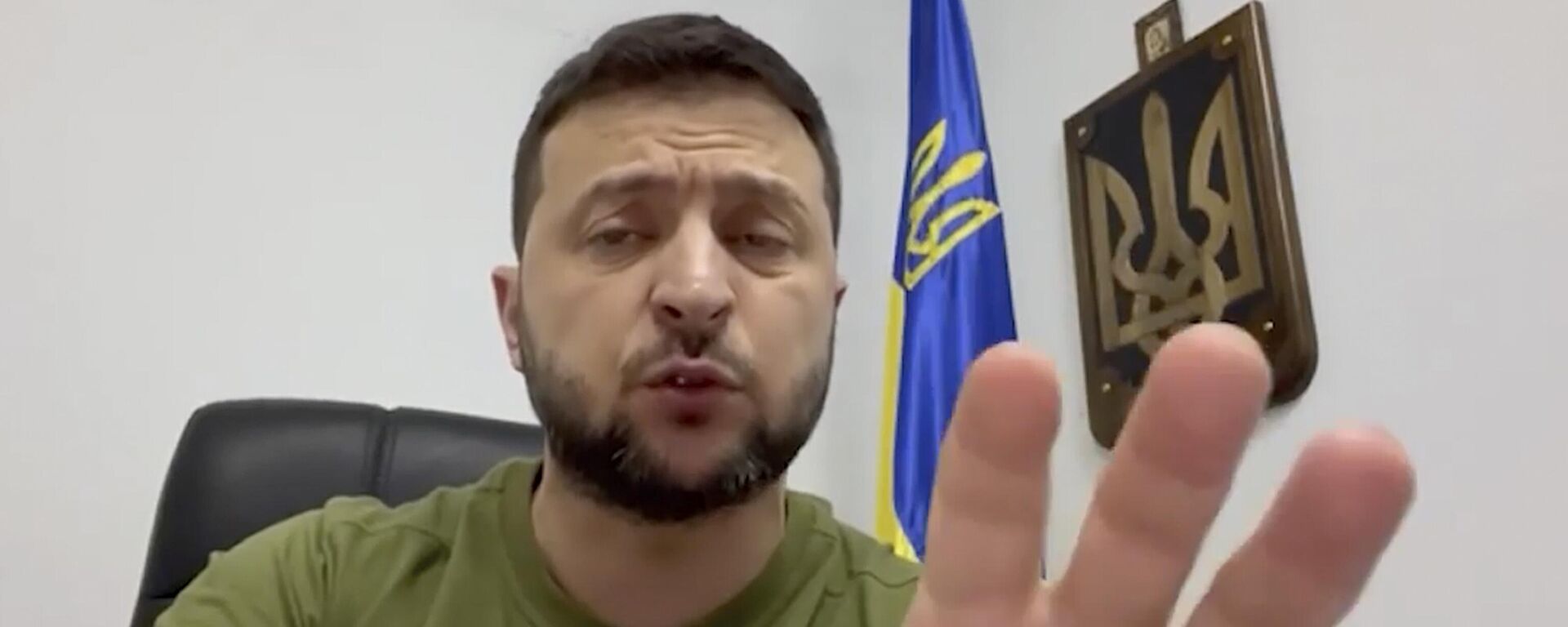 In this image from video Volodymyr Zelensky speaks from Kiev, Ukraine, Thursday, April 21, 2022. - Sputnik International, 1920, 01.08.2024