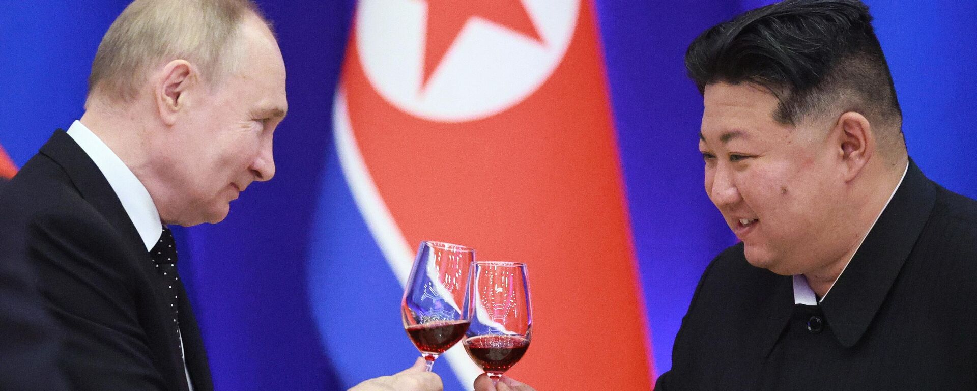 Russian President Vladimir Putin and North Korean leader Kim Jong Un  - Sputnik International, 1920, 21.06.2024