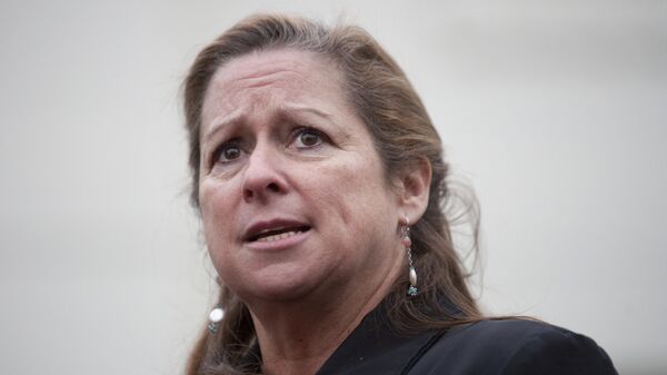 Filmmaker Abigail Disney speaks to reporters at the White House with a group of millionaires in favor of raising taxes on the wealthy, after meetings with senior Obama Administration officials at the White House in Washington, DC, November 15, 2012 - Sputnik International
