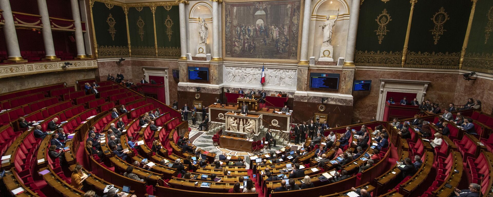 French National Assembly, the lower house of parliament - Sputnik International, 1920, 21.08.2024