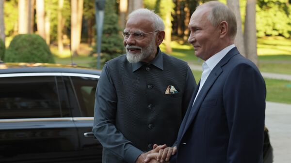 President Vladimir Putin meets with Indian Prime Minister Narendra Modi - Sputnik International