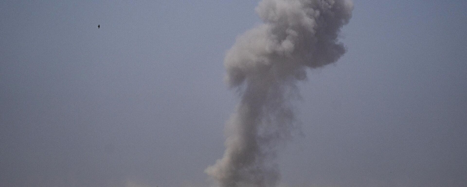 Smoke billows after an explosion in the Gaza Strip, as seen from southern Israel - Sputnik International, 1920, 10.08.2024