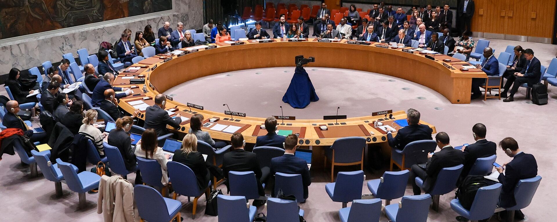 Russia's Foreign Minister Sergey Lavrov speaks during a meeting of the United Nations Security Council - Sputnik International, 1920, 14.06.2025