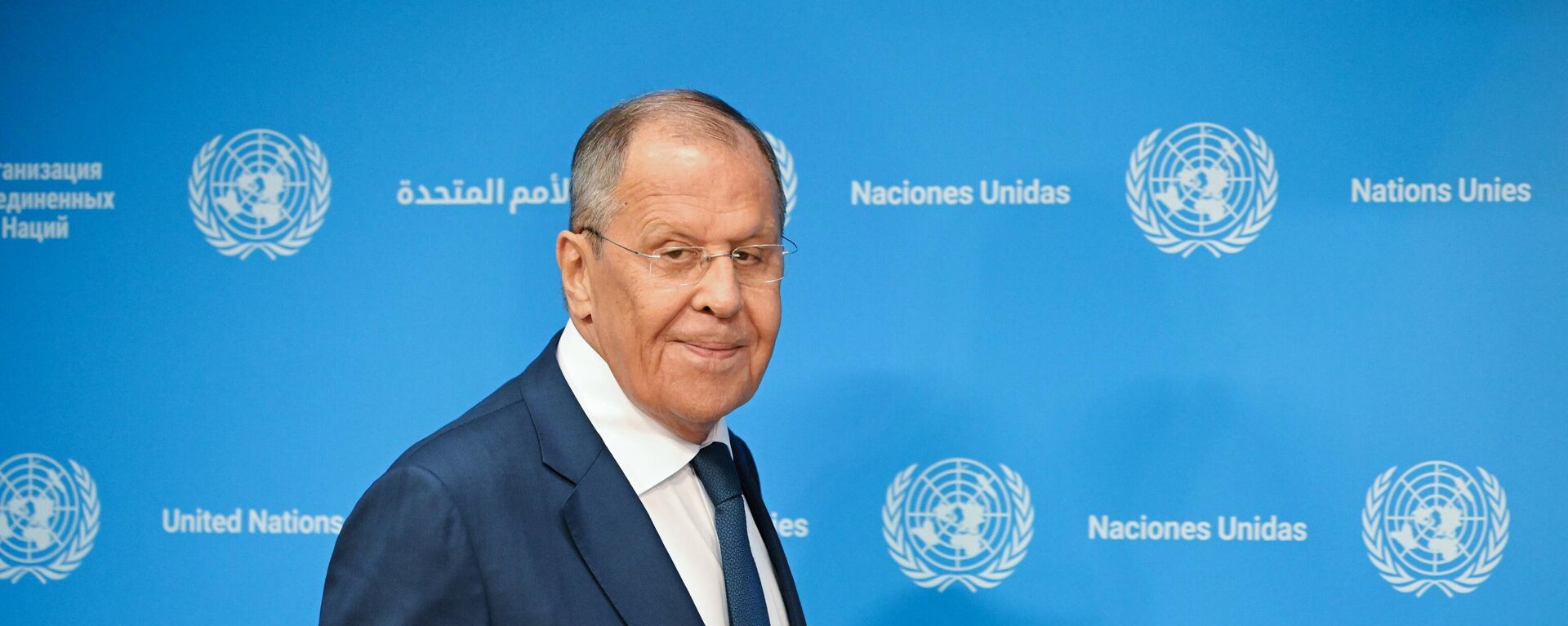 Russian Foreign Minister Sergey Lavrov arrives at a news conference following United Nations Security Council sessions at the UN headquarters in New York, the United States. - Sputnik International, 1920, 17.07.2024