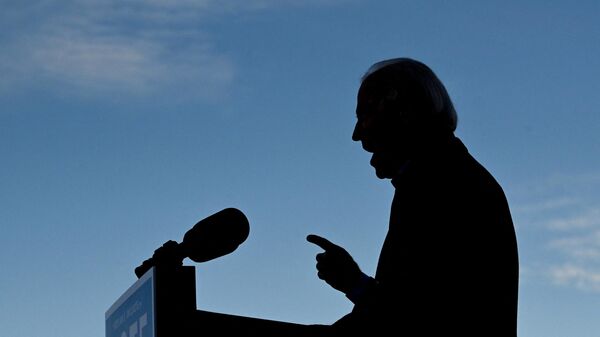US President-elect Joe Biden speaks outside Center Parc Stadium in Atlanta, Georgia, on January 4, 2021 - Sputnik International