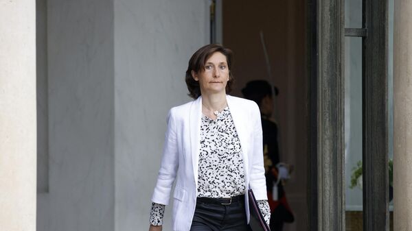 France's Minister for Sports and Olympics Amelie Oudea-Castera leaves after the weekly cabinet meeting at the presidential Elysee Palace in Paris, on July 16, 2024. - Sputnik International