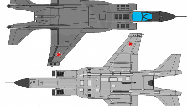 Artist's illustration of characteristics of the Yakovlev Yak-141M VTOL-capable fighter jet. - Sputnik International