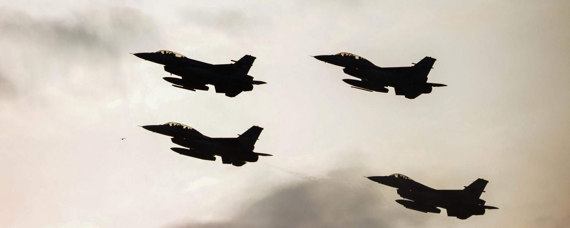 F16 aircraft of the Polish and Turkish Air Forces performing a demonstration flight as part of the NATO Summit in Warsaw - Sputnik International, 1920, 31.07.2024