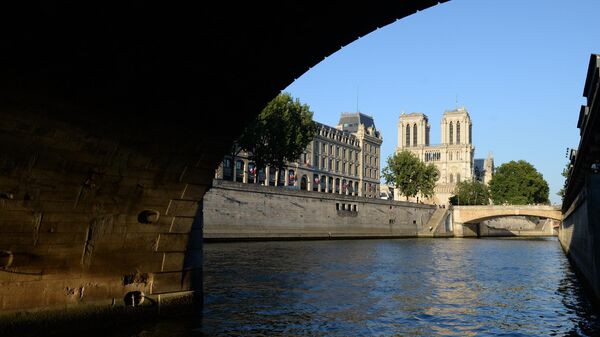 Paris, France. Notre-Dame de Paris on an embankment of the Seine River. - Sputnik International